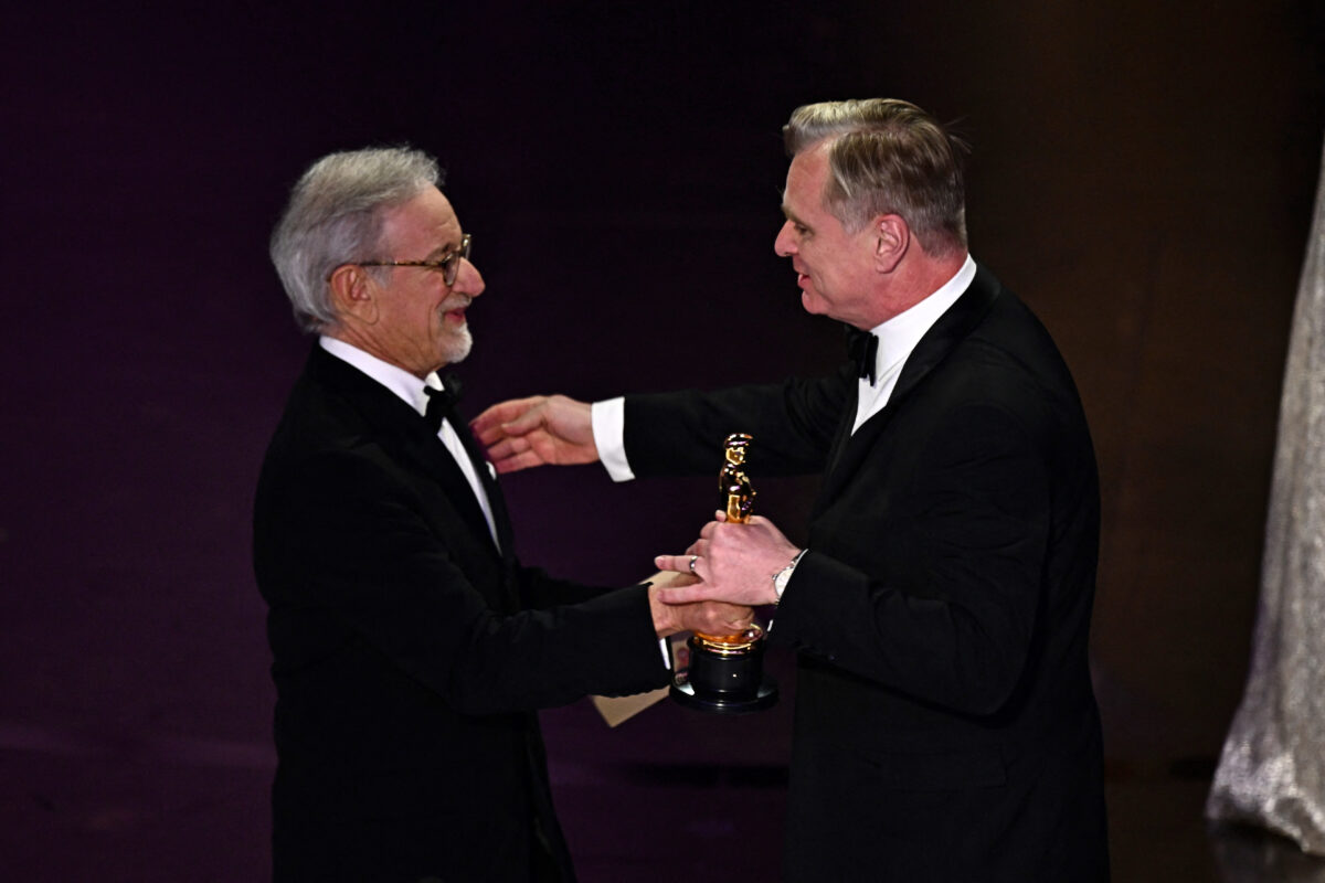 Christopher Nolan finally won a Best Director Oscar, and Steven Spielberg was the one to give it to him