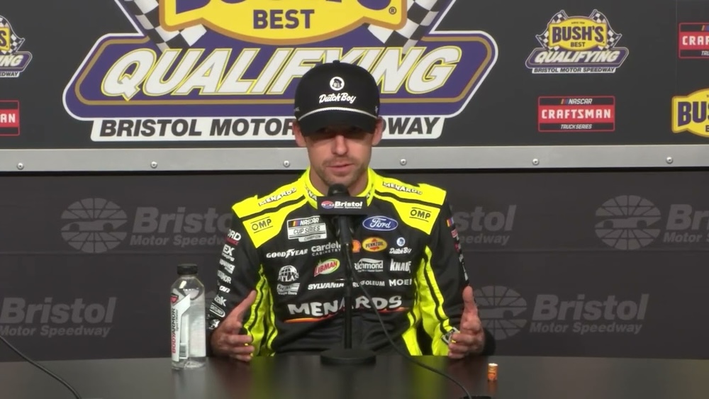 Video: Blaney cautions ‘it’s early in the year’ as he carries Ford banner