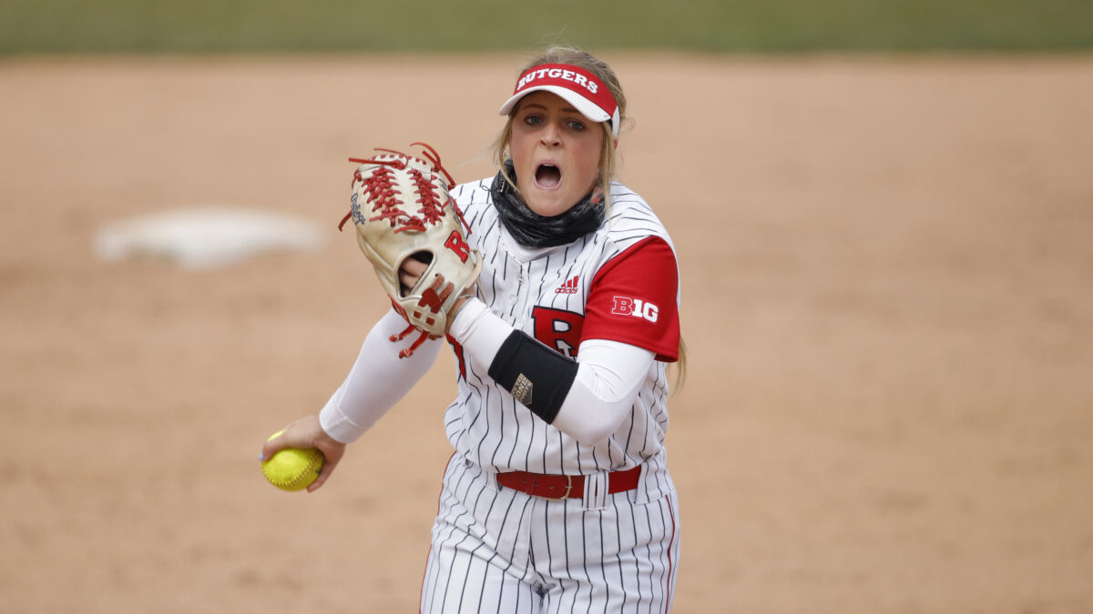 Rutgers softball defeated UNC in the second game of the Mizuno Invitational