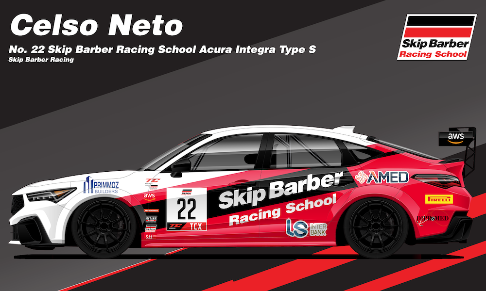 Neto returns to Skip Barber Racing, will pilot new Acura Integra Type-S in TCX