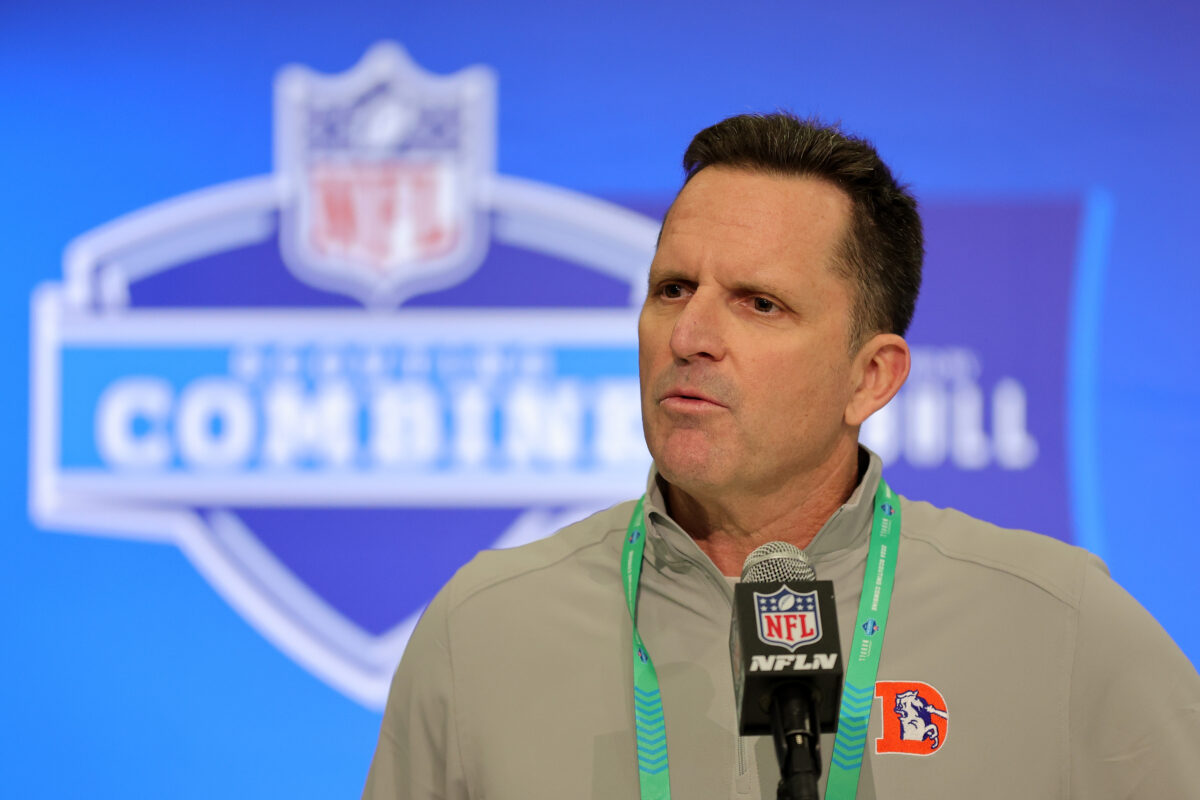 George Paton hinted toward Broncos’ free agency moves at the combine
