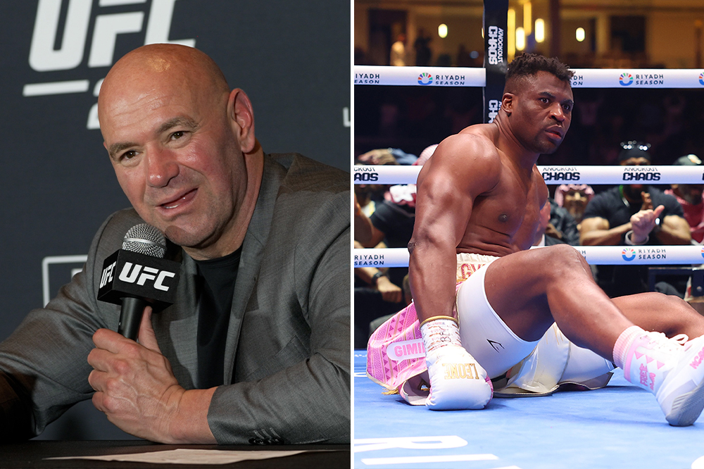 Dana White reacts to Francis Ngannou’s KO loss in cross-over boxing match: ‘That’s how they end’