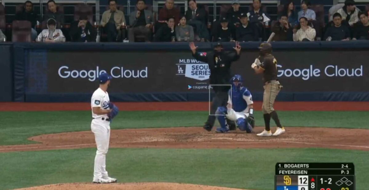 Xander Bogaerts got called out on the weirdest pitch clock violation in Seoul