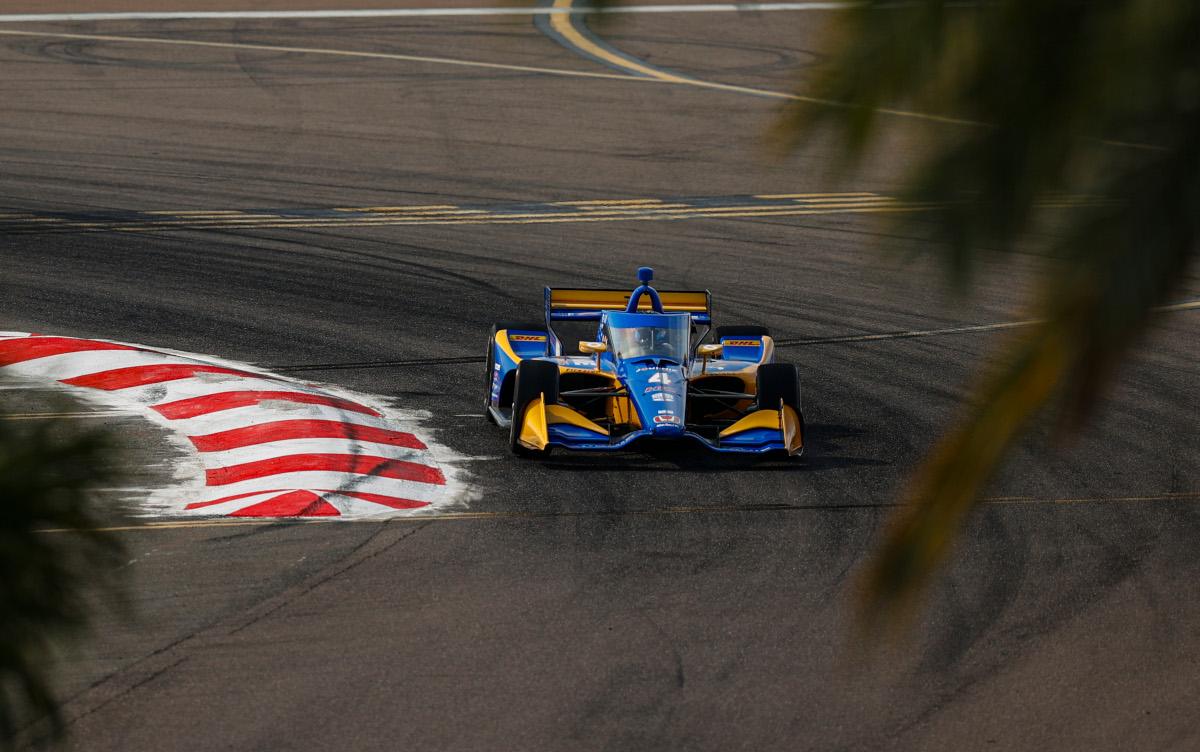 Simpson comes in sneaky fast in IndyCar debut at St. Petersburg