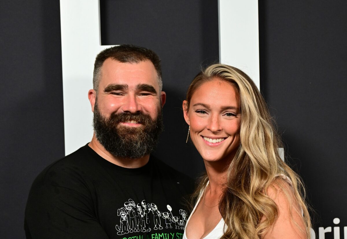 Kylie Kelce posted a heartfelt Jason Kelce tribute and Travis Kelce weighed in, too