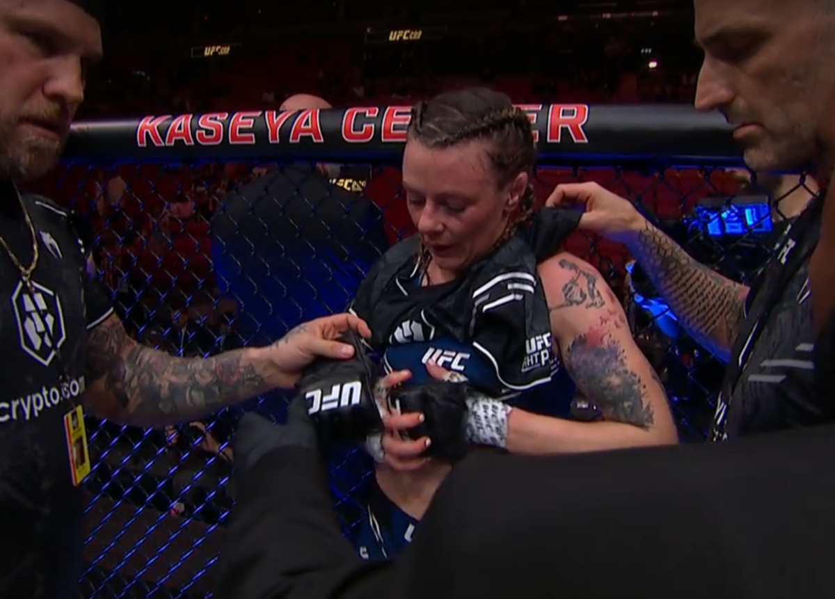Joanne Wood hangs up her gloves at UFC 299 after rallying to defeat Maryna Moroz