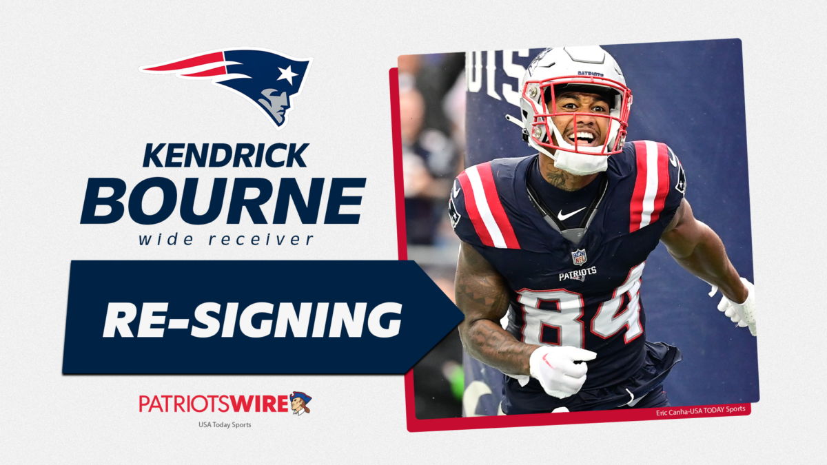 Report: Patriots re-signing leading WR Kendrick Bourne on three-year deal