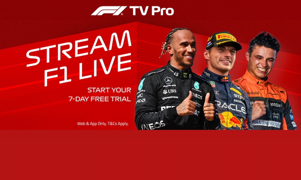Take your F1 viewing to a new level with an F1 TV Pro 7-day FREE trial