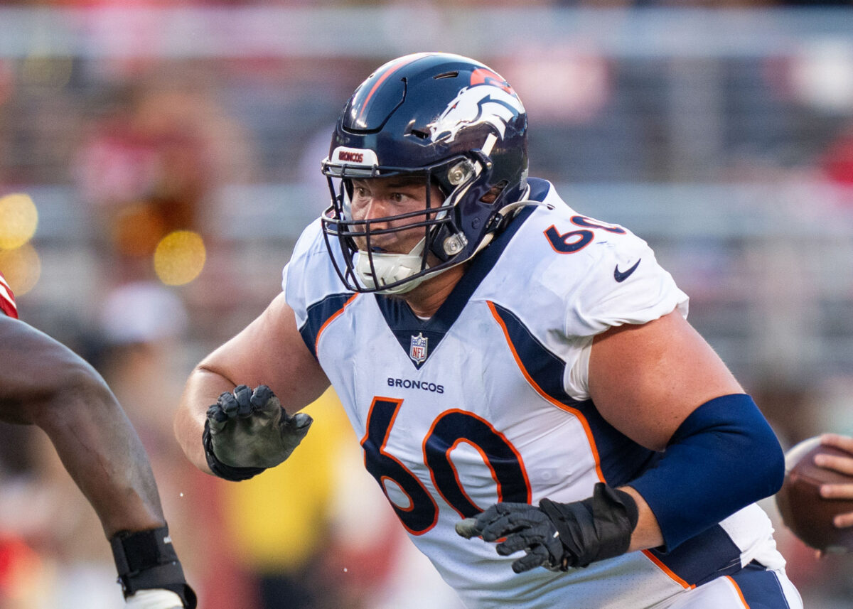 What is the Broncos’ plan at center after losing Lloyd Cushenberry in free agency?