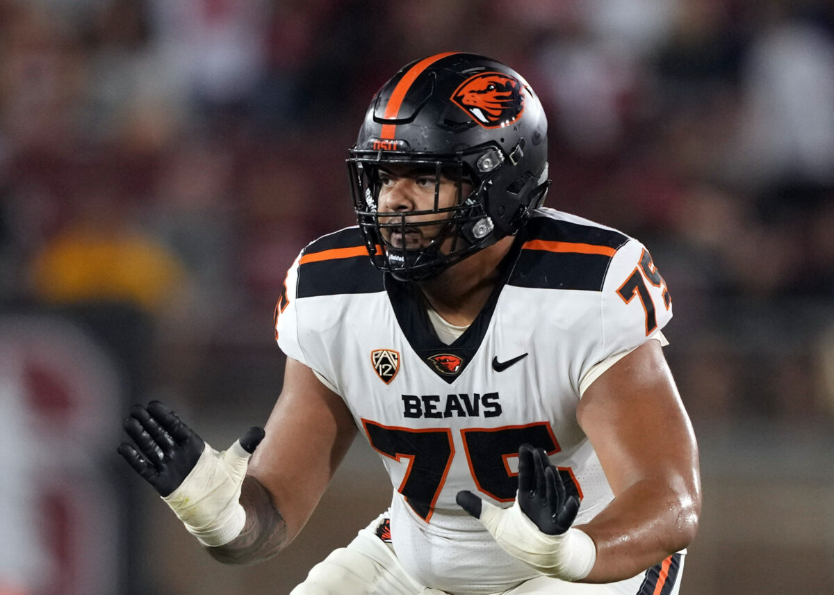 Broncos sent their offensive line coach to Taliese Fuaga’s pro day