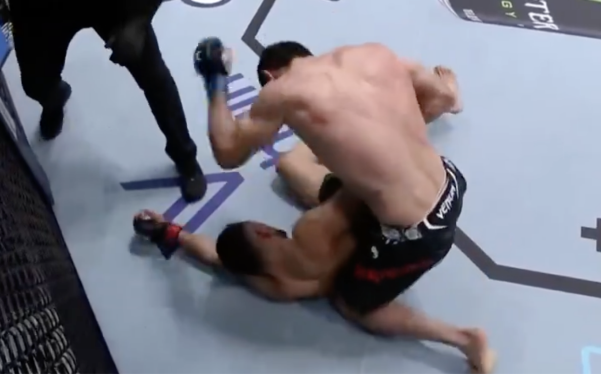 UFC Fight Night 238 video: Loik Radzhabov knocks out Abdul-Kareem Al-Selwady in elongated stoppage