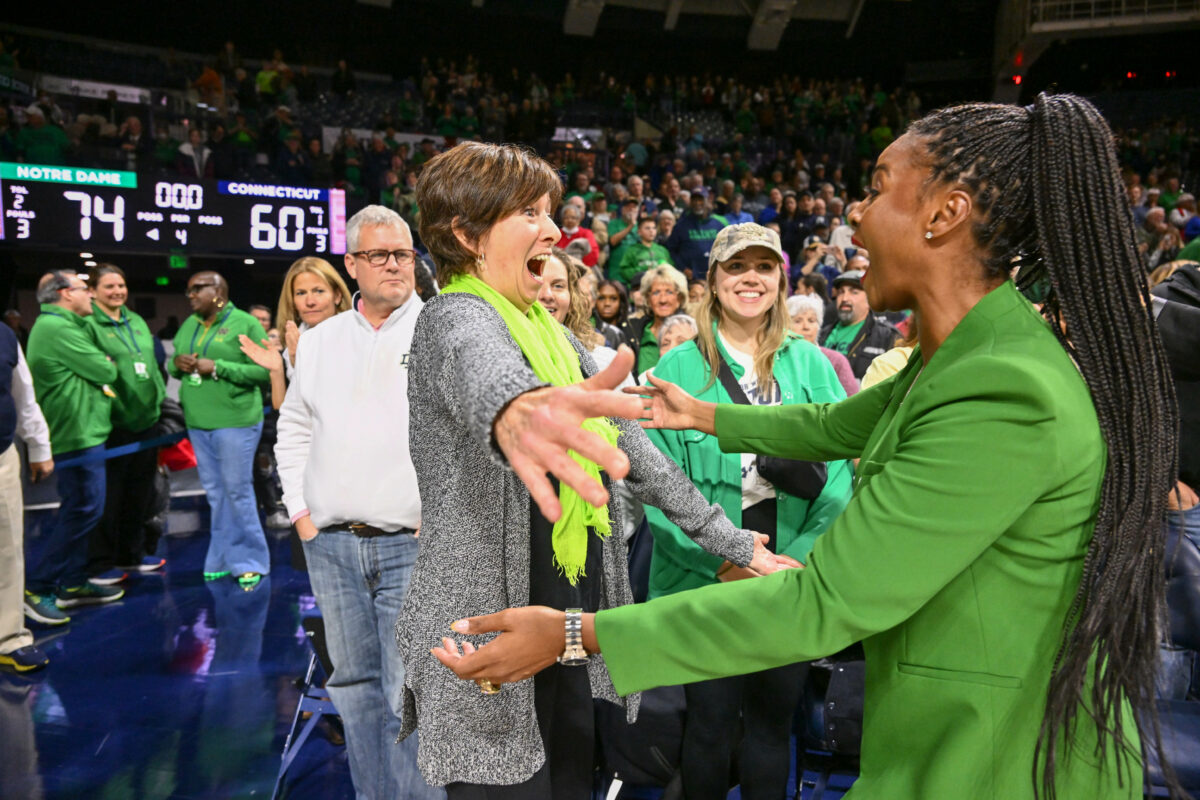 Watch: Niele Ivey praises Muffet McGraw after ACC Tournament title win
