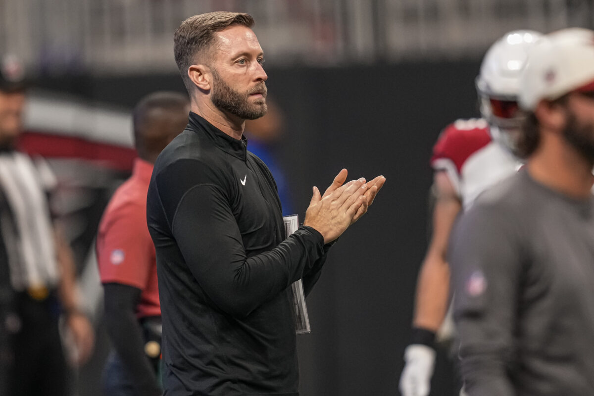 Commanders OC Kliff Kingsbury was busy at the pro days of Jayden Daniels and Drake Maye