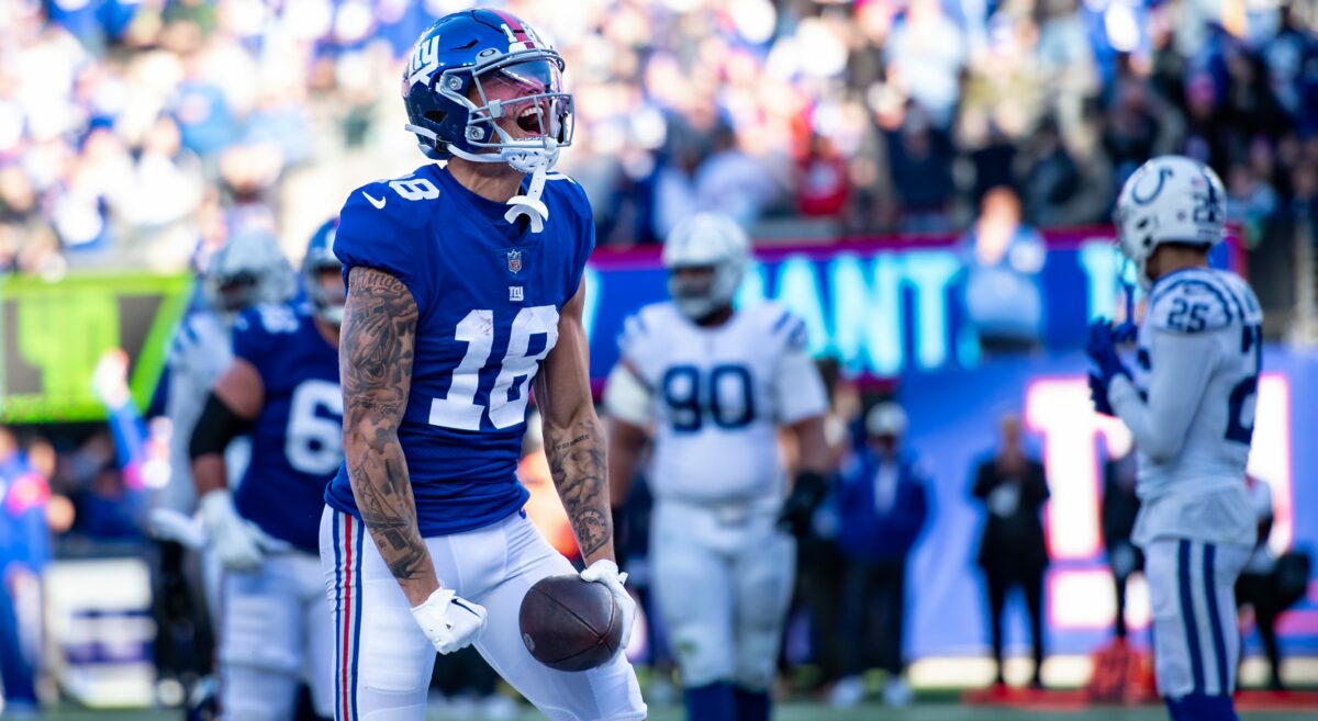 Giants don’t tender restricted free agent WR Isaiah Hodgins