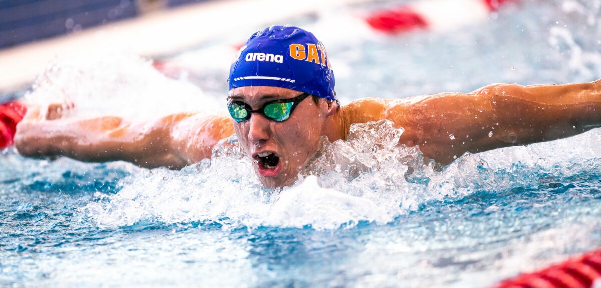 Florida swimming earns 200-meter medley relay national title on opening day