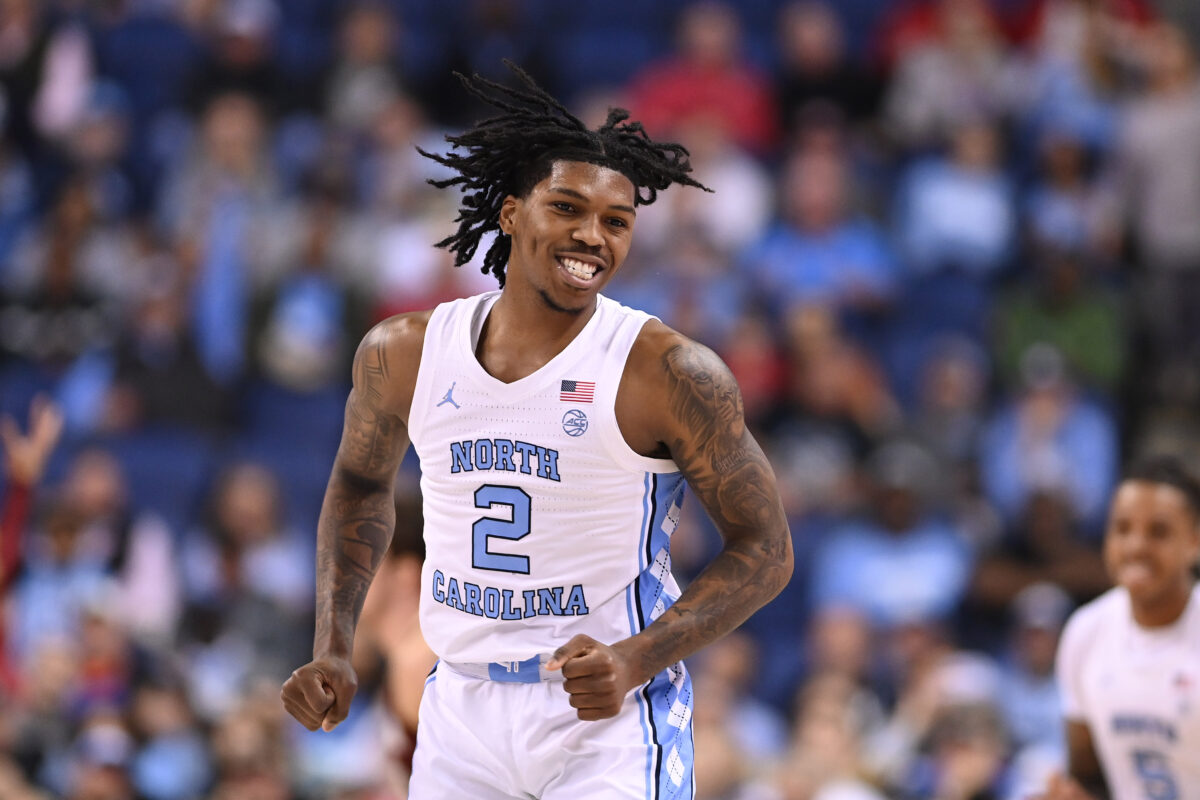 North Carolina and Caleb Love end up in the same region of the NCAA Tournament