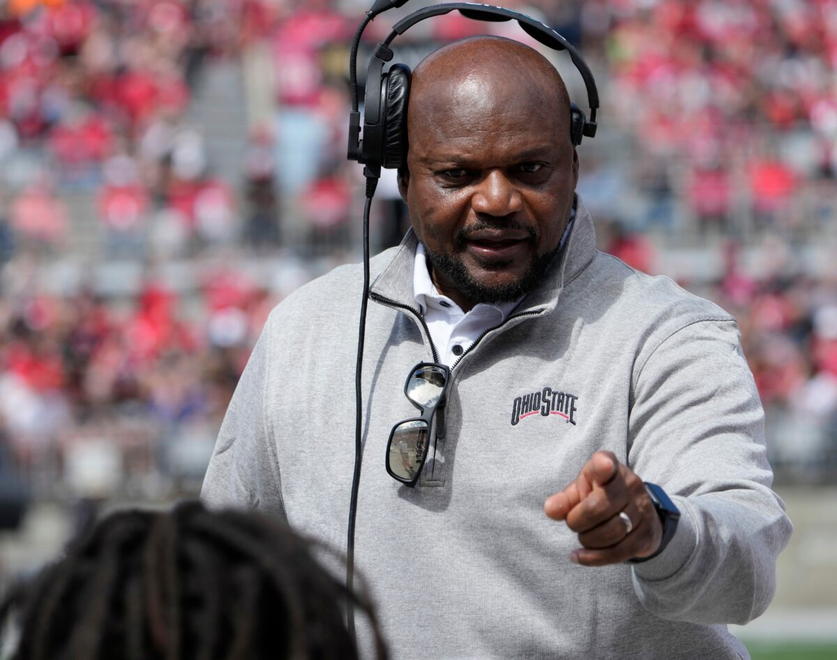 Ohio State football coach Larry Johnson responds to negative recruiting against him