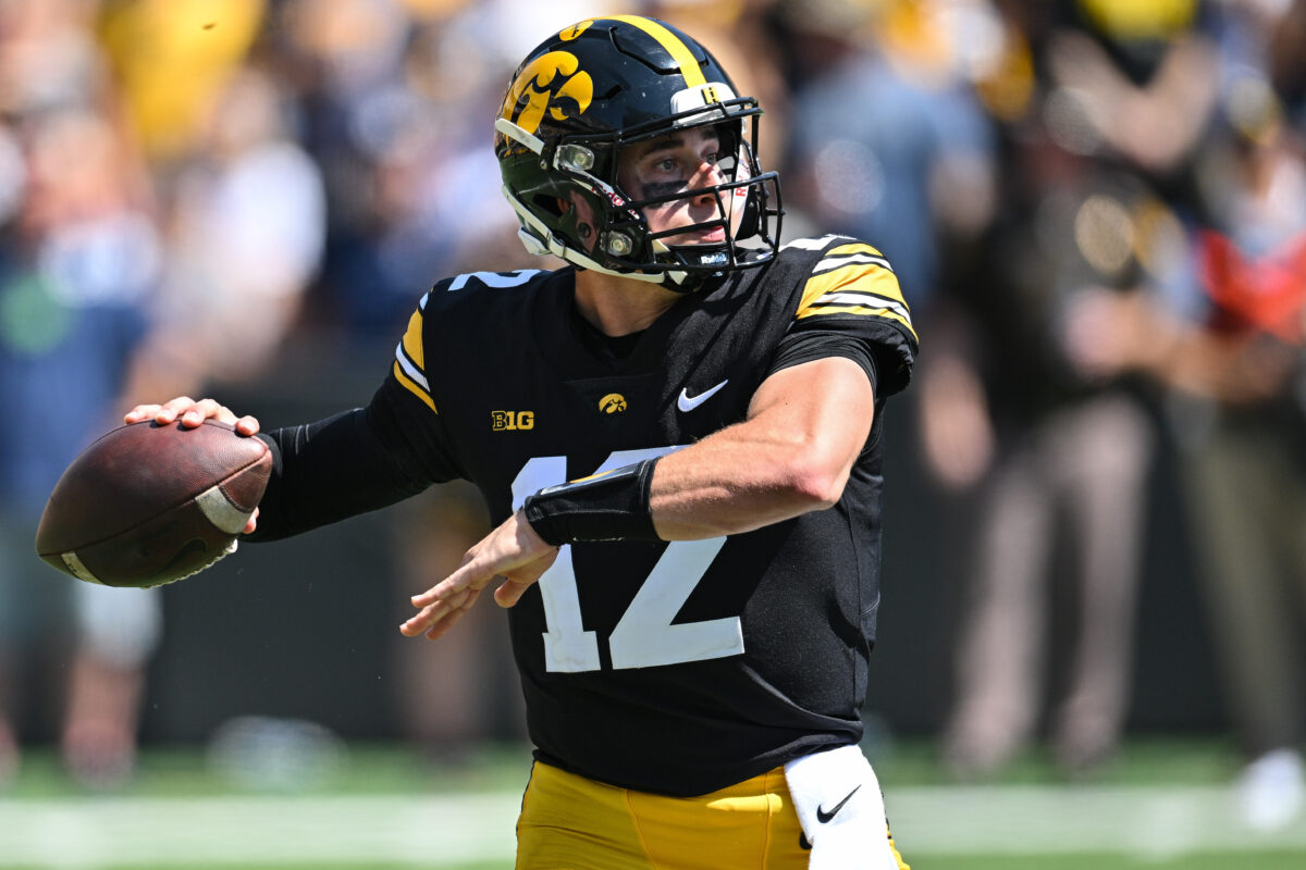 ESPN calls Iowa Hawkeyes’ QB situation one of the most intriguing in the nation