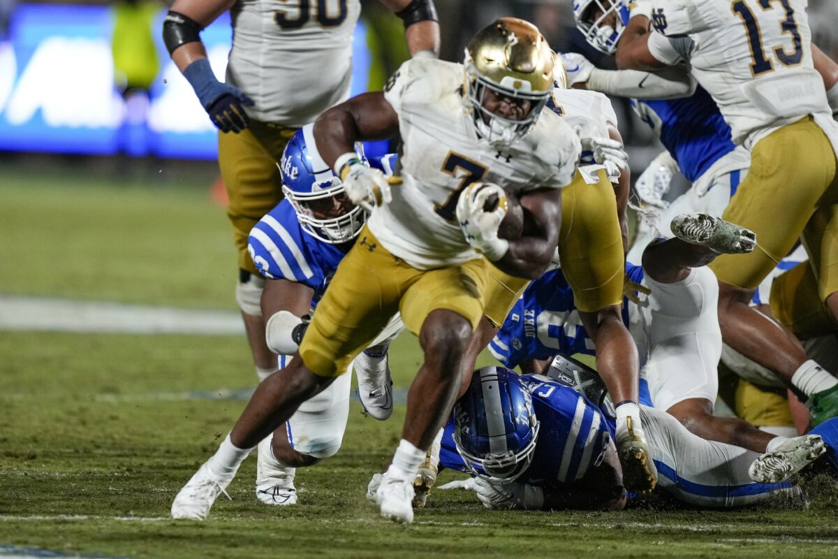 2024 NFL combine: Bills have contact with Notre Dame’s Audric Estime