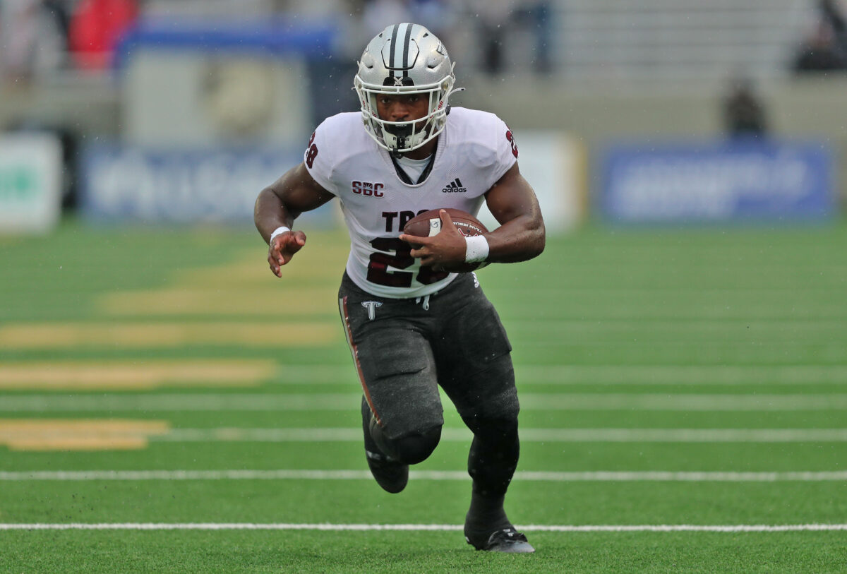 2024 NFL draft: Chargers showing interest in Troy RB Kimani Vidal