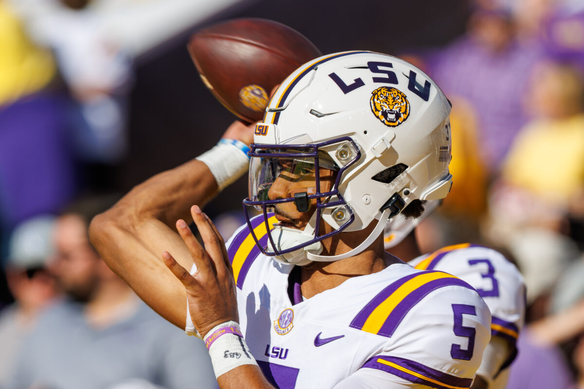 LOOK: Images from LSU QB Jayden Daniels’ pro day