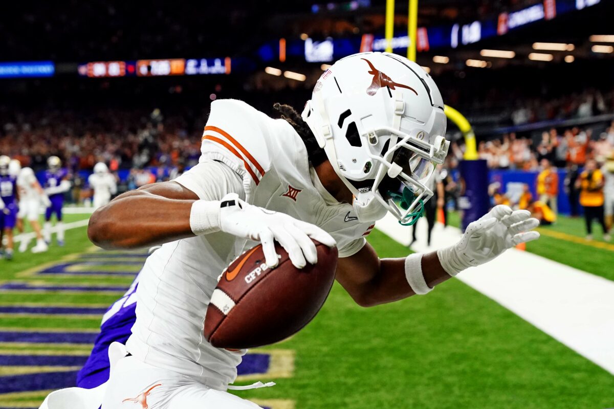 Falcons met with Texas WR Adonai Mitchell at NFL Scouting Combine
