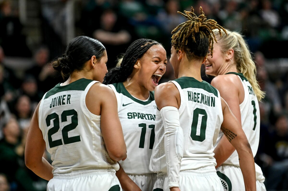Michigan State women’s basketball has three players named to All-Big Ten team by the coaches