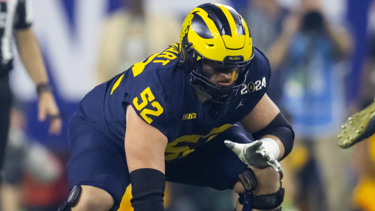 Rams met with versatile Michigan OL Karsen Barnhart before pro day