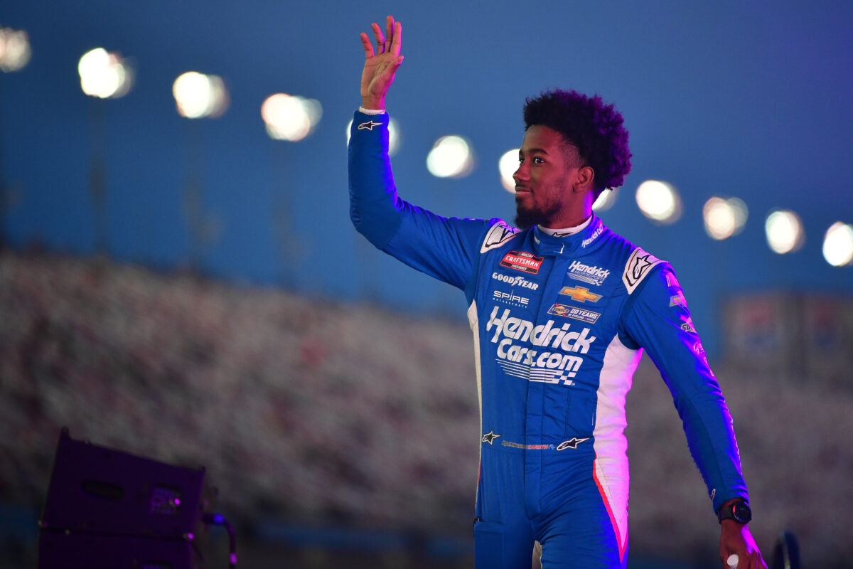 Bubba Wallace talks about Rajah Caruth’s historic win at Las Vegas in 2024