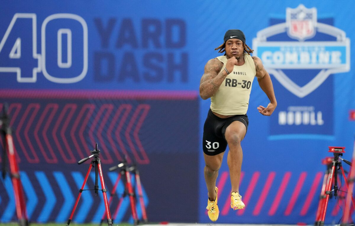 Social media reacts to Jaylen Wright’s NFL scouting combine performance
