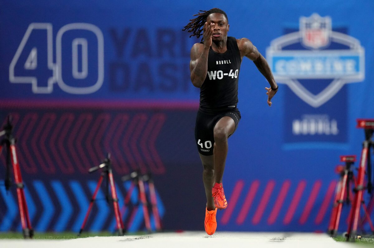 Xavier Worthy is officially the fastest NFL draft prospect ever