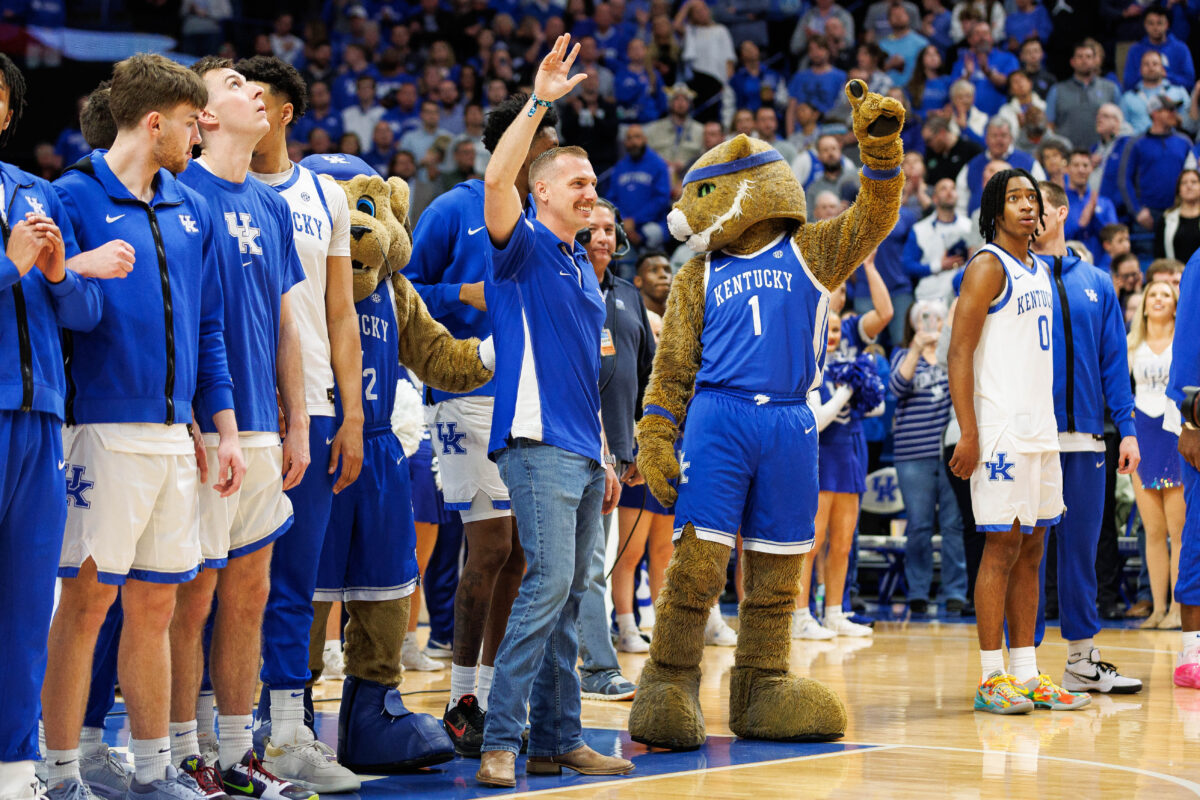 Kentucky firefighter Bryce Carden honored at Wildcats Senior Night