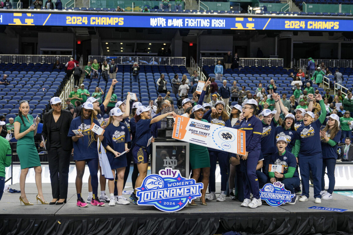 Photos of Notre Dame’s ACC Tournament championship win vs. NC State