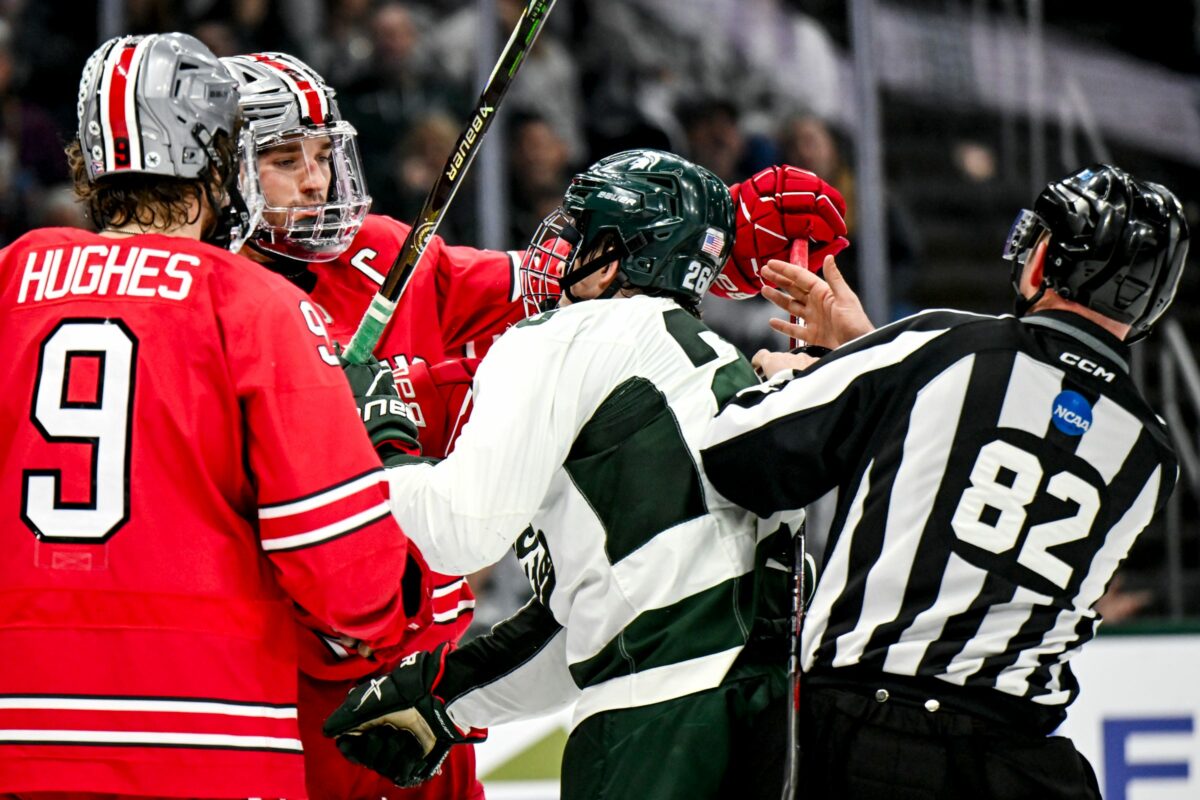 Ohio State men’s hockey knocked out of Big Ten Tournament by Michigan State