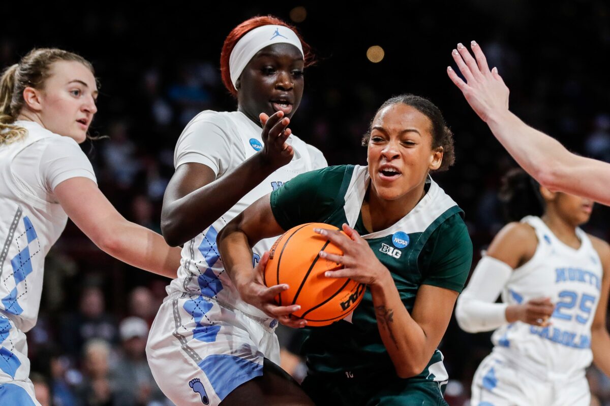 Michigan State women’s basketball falls short to North Carolina in first round of NCAA Tournament