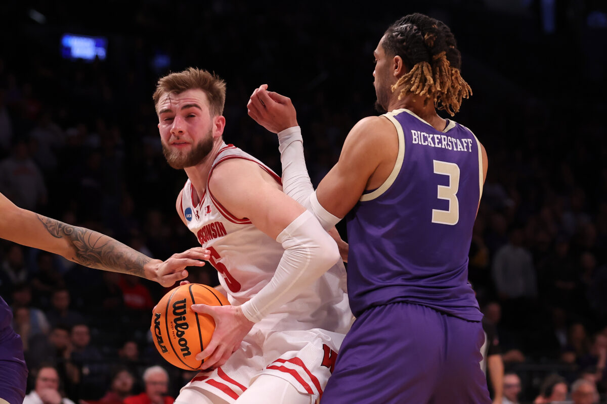 Wisconsin forward Tyler Wahl emotional after final collegiate game