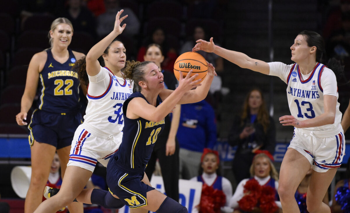 Kansas rallies past Michigan in OT at the Galen Center, could face USC in Women’s NCAA Tournament