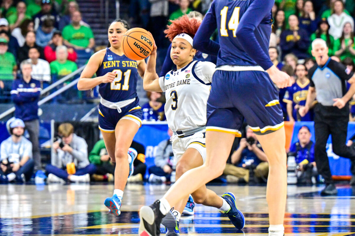Notre Dame knocks out Kent State to begin NCAA Tournament