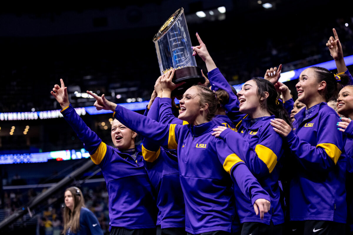 PHOTOS: LSU gymnastics wins SEC Championship, ties program’s highest score