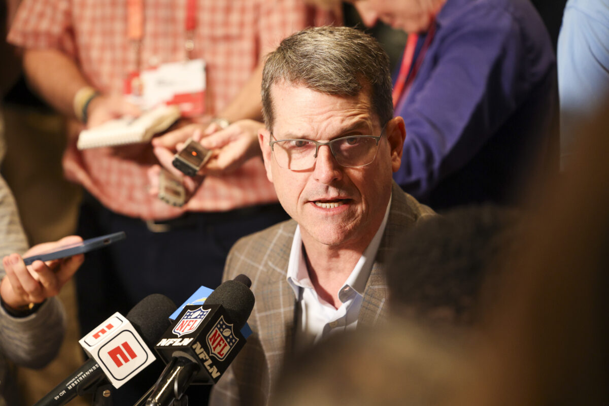 Chargers HC Jim Harbaugh on No. 5 overall selection: ‘It’s an exciting pick’