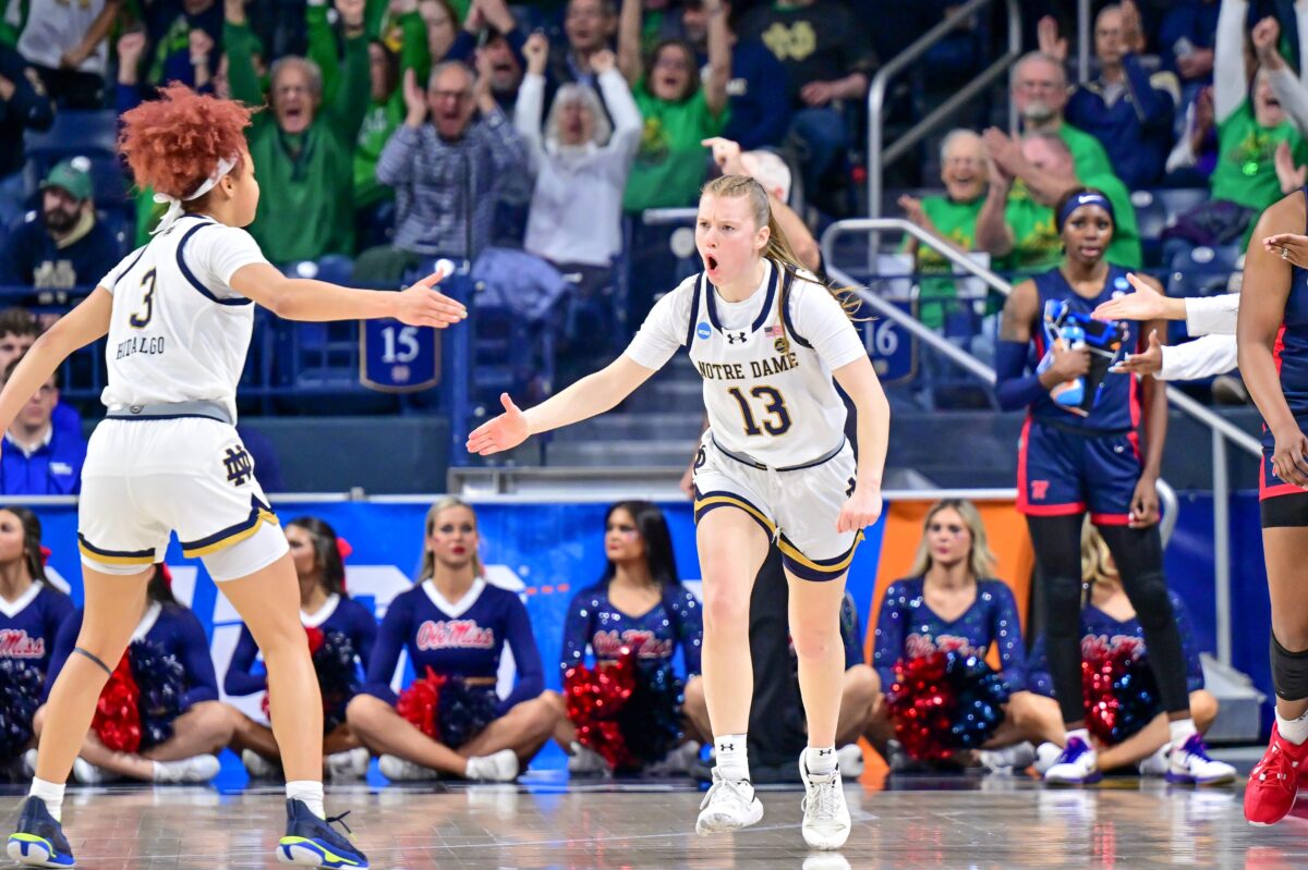 Notre Dame goes back to Sweet 16 with second-round win over Ole Miss