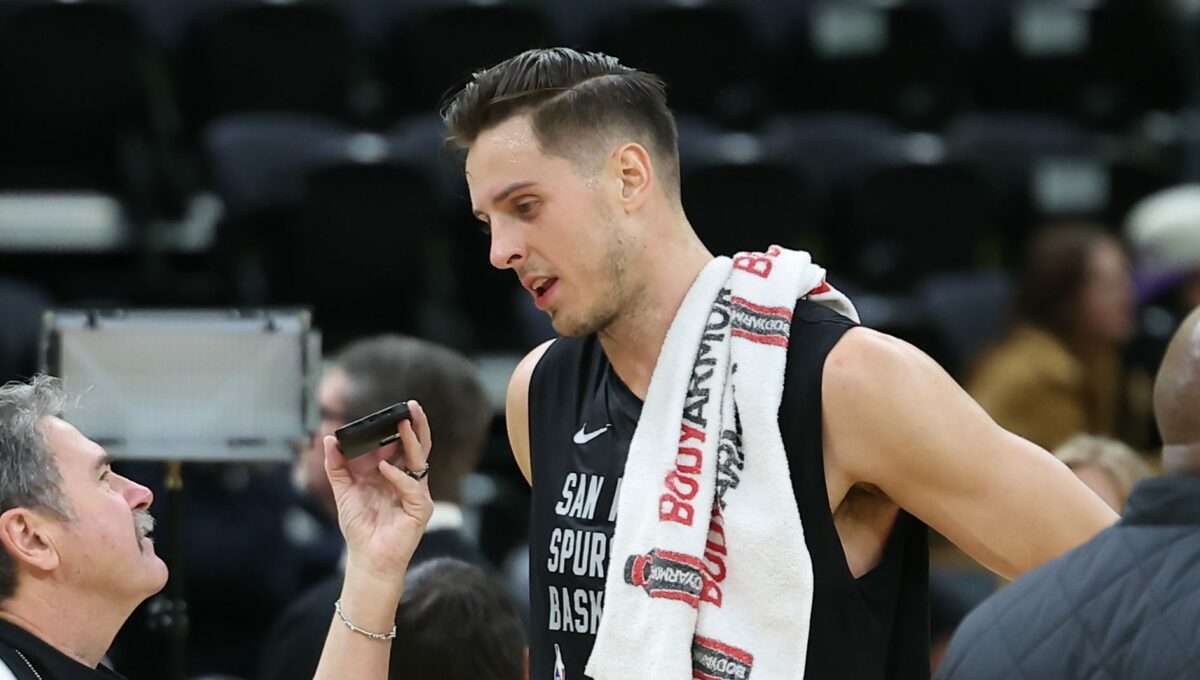 Zach Collins talks about Spurs goal for final stretch of season
