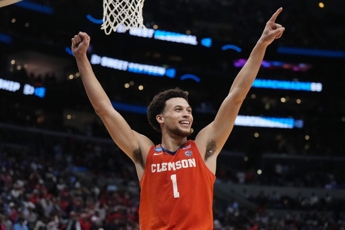 Watch Chase Hunter ice the game as Clemson takes down Arizona in the Sweet 16