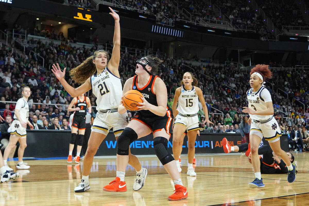 Oregon State beats second-seeded Notre Dame to reach Elite Eight, earn date with South Carolina