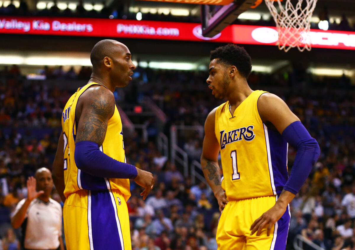D’Angelo Russell: ‘The language Kobe Bryant spoke was foreign to me at the time’