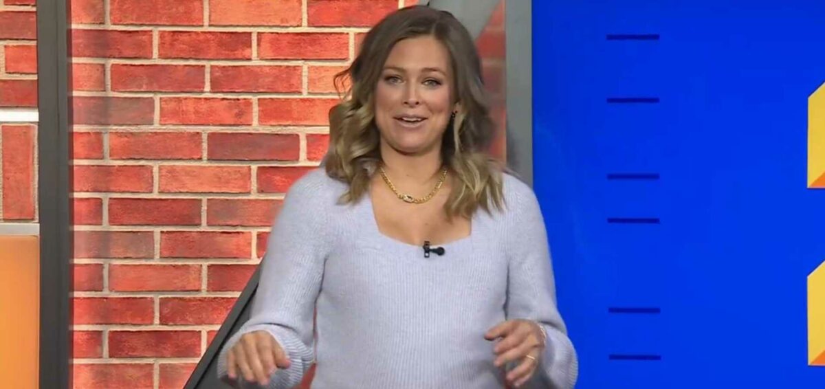 Jamie Erdahl delivers emotional message to Good Morning Football before maternity leave and Los Angeles move