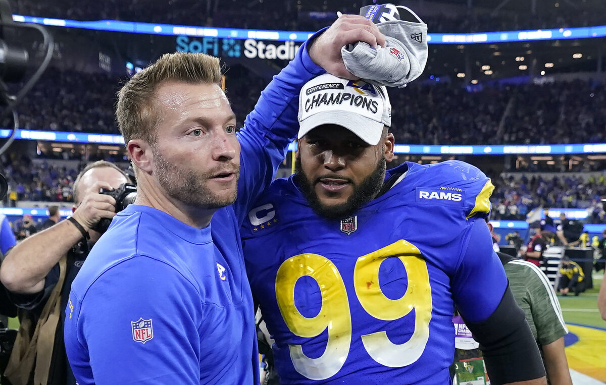 Sean McVay will ‘forever cherish’ his time with Aaron Donald: ‘He is truly one of one’
