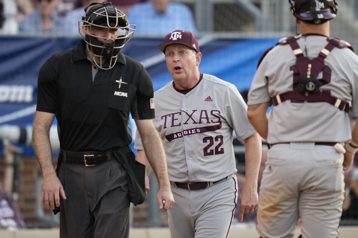 Texas A&M baseball coach Jim Schlossnagle explains Game 2 loss versus Mississippi State