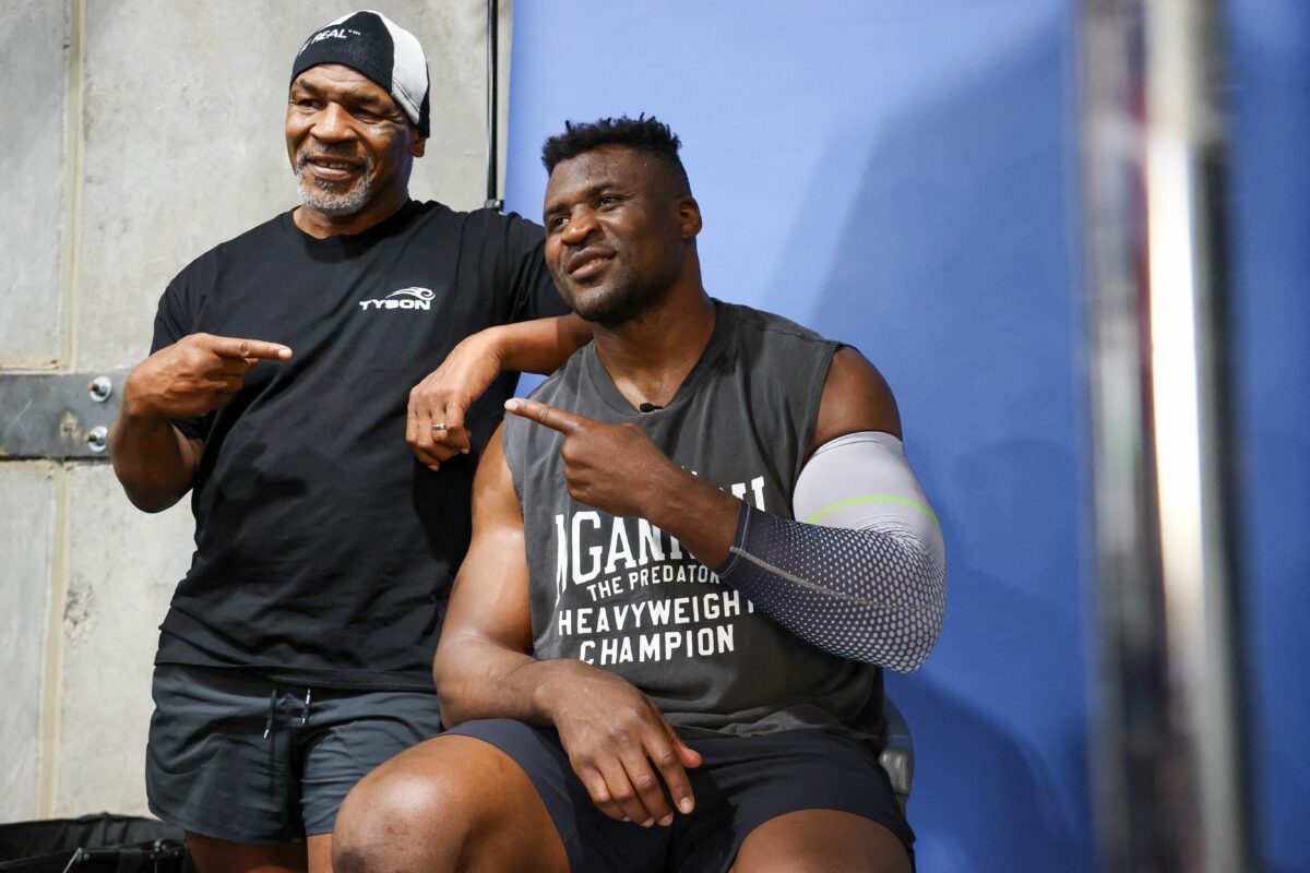 Once assured it was real, Francis Ngannou threw his support Mike Tyson’s way for Jake Paul fight