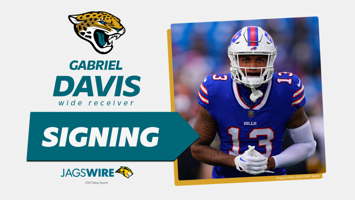 Former Bills WR Gabe Davis agrees to terms on three-year deal with Jaguars